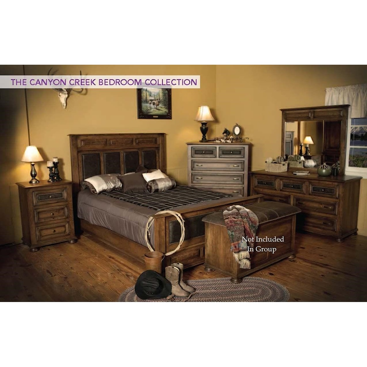 Wayside Custom Furniture Canyon Creek 5 Piece Queen Bedroom Group