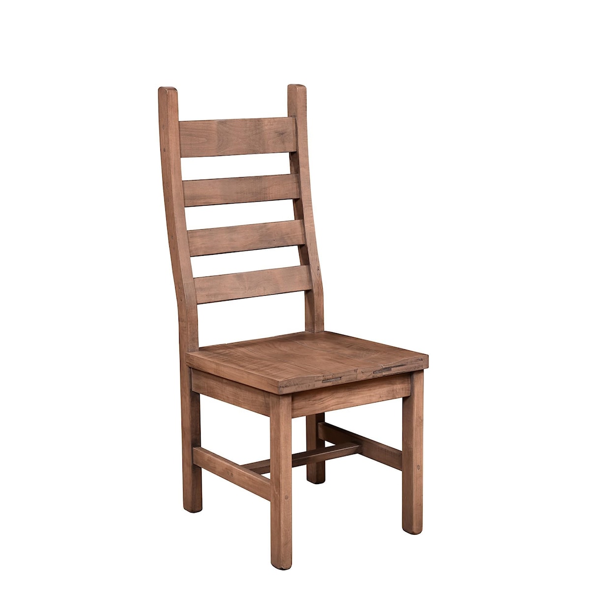 Wayside Custom Furniture RuffSawn Rustic Ladder Back Side Chair