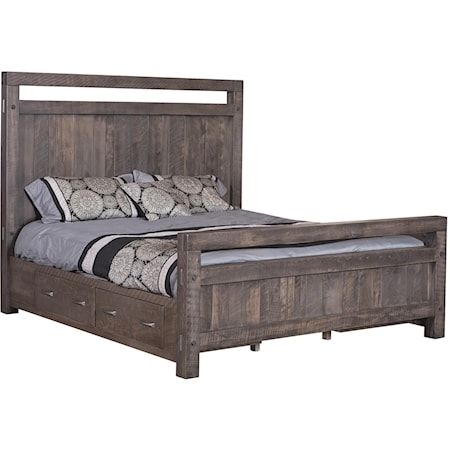 King Storage Bed