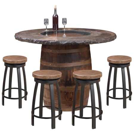 5pc Outdoor Counter Height Bar Set