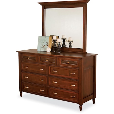 9 Drawer Dresser & Mirror