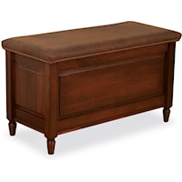 Blanket Chest with Leather Seat