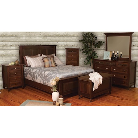 Queen Panel Bed