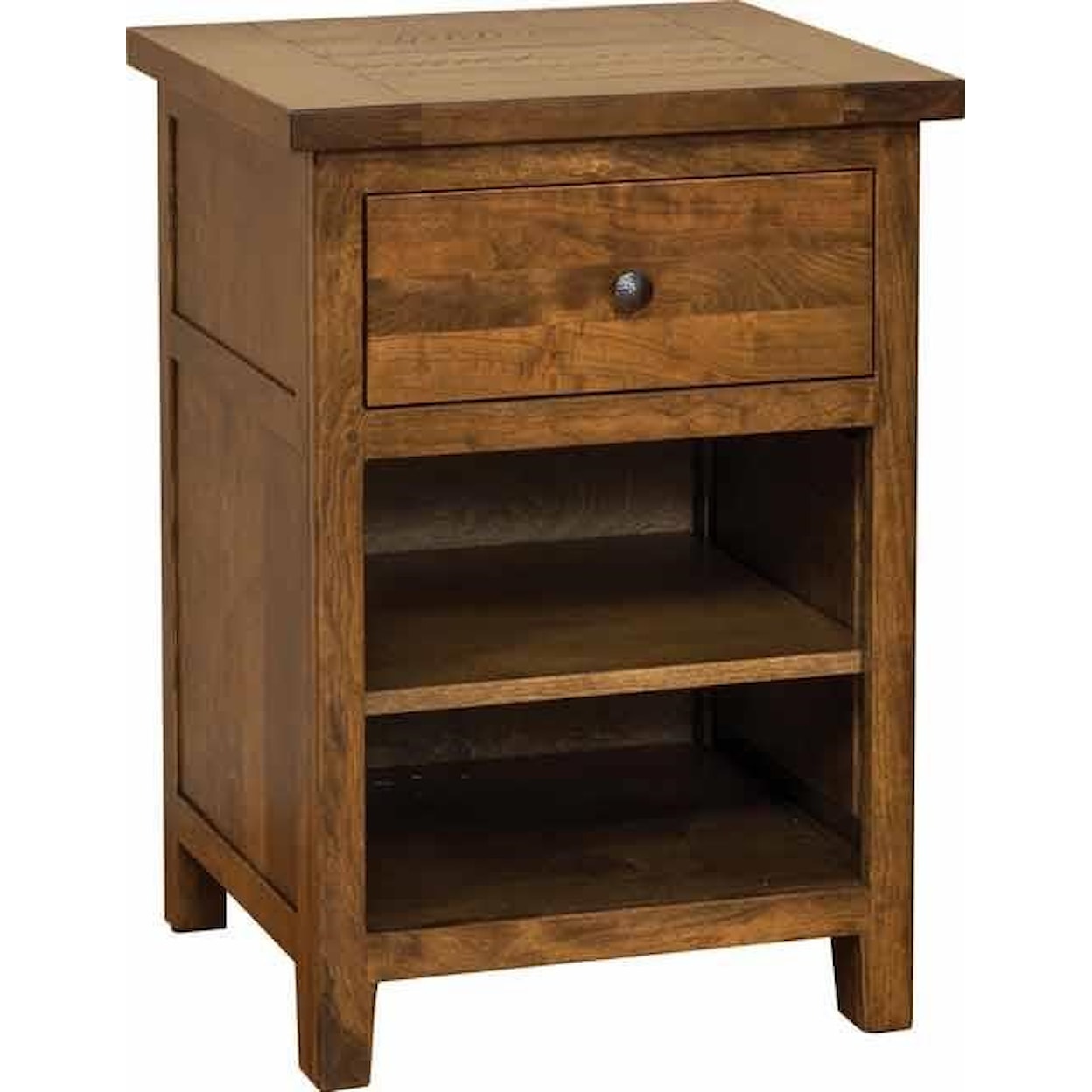 Wayside Custom Furniture Timber Mill 1 Drawer Nightstand