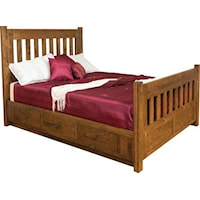 Queen Bed with Side Storage