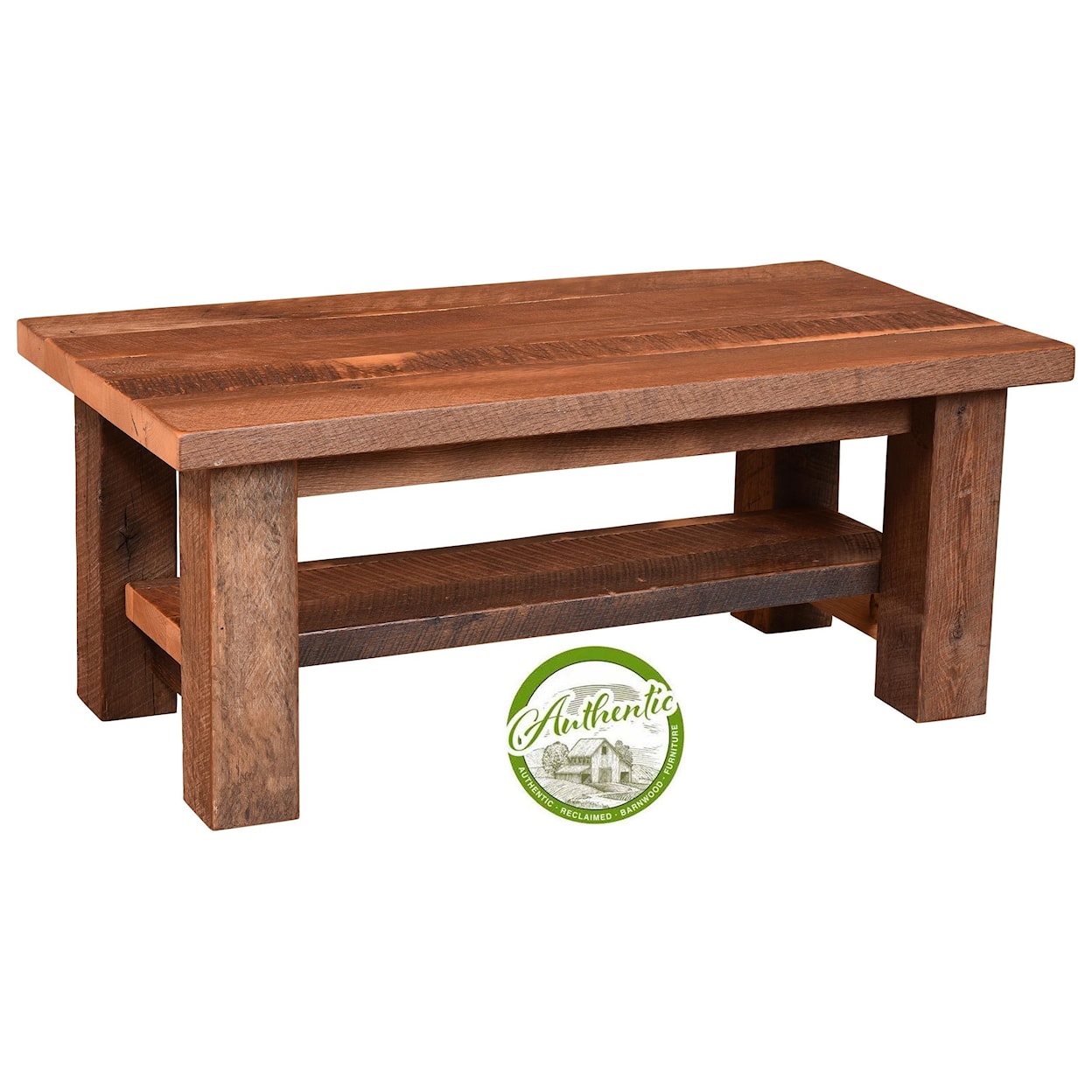 Urban Barnwood Furniture Almanzo Reclaimed Barnwood Cocktail Table