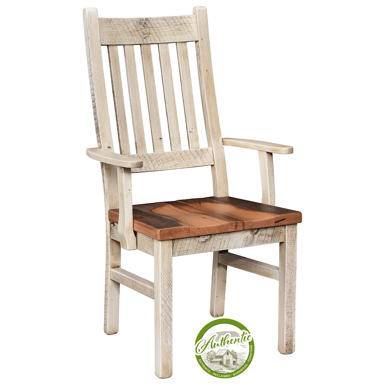 Urban Barnwood Furniture Farmhouse Reclaimed Barnwood Arm Chair