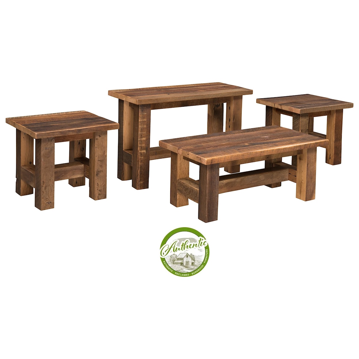 Urban Barnwood Furniture Grove Reclaimed Barnwood End Table