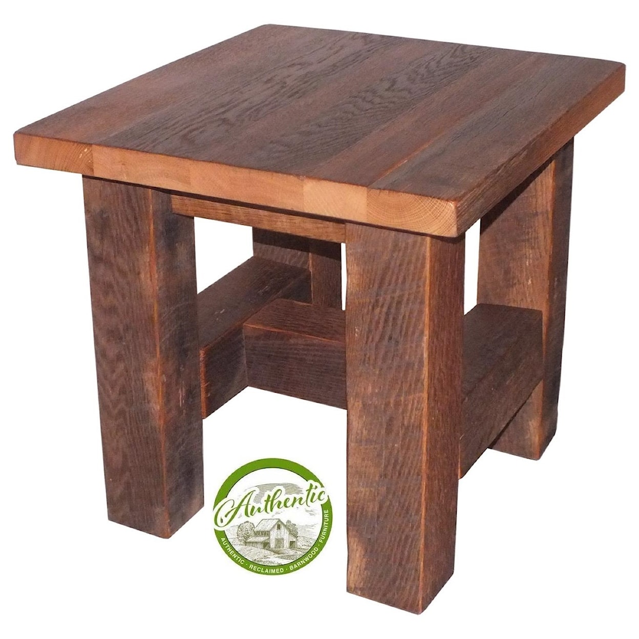 Urban Barnwood Furniture Grove Reclaimed Barnwood End Table