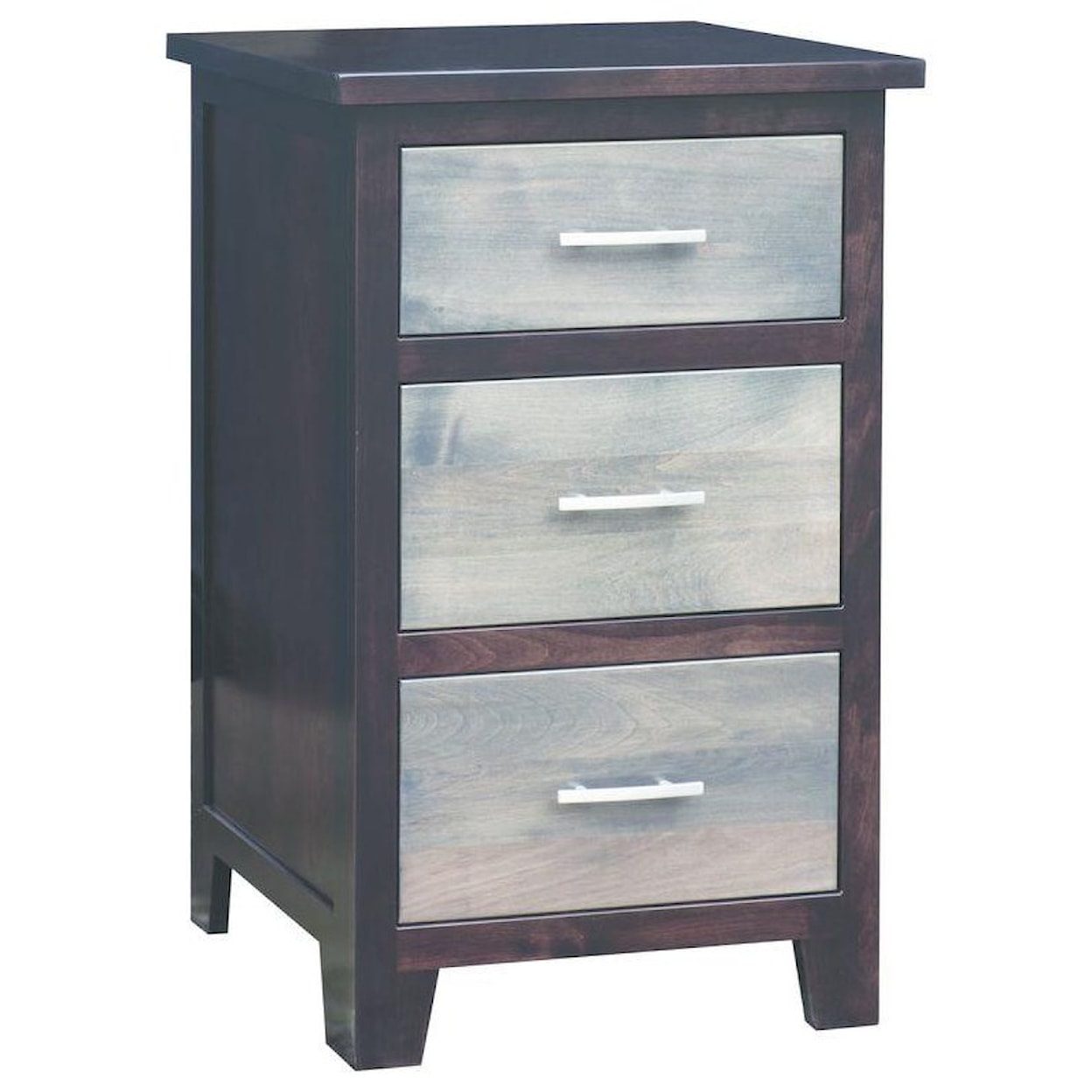 Wayside Custom Furniture Urban Cottage 3 Drawer Nightstand