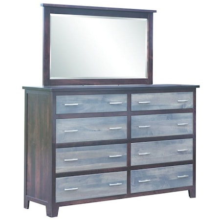 8 Drawer Dresser & Mirror