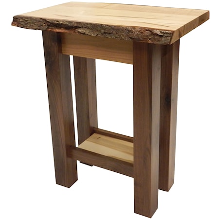 Live Edge Chairside Table