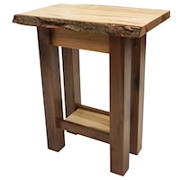 Live Edge Chairside Table
