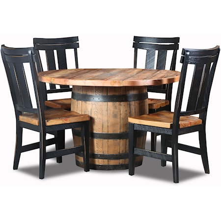 5pc Whiskey Barrel Dinette