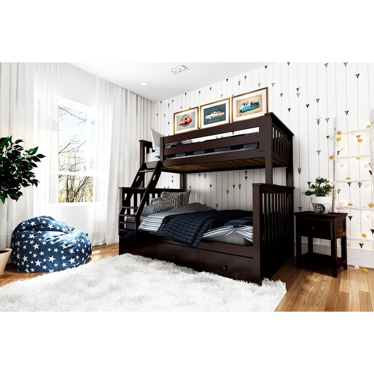 Wayside Furniture Kent by Maxwood Kent Espresso Bunk Bed