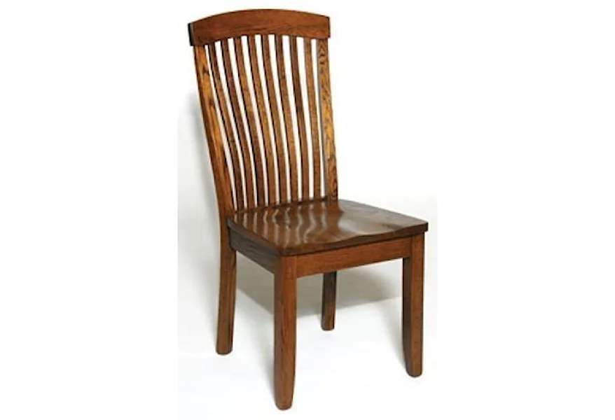 Custom Amish Dining Empire Side Chair by Weaver Woodcraft at Saugerties Furniture Mart