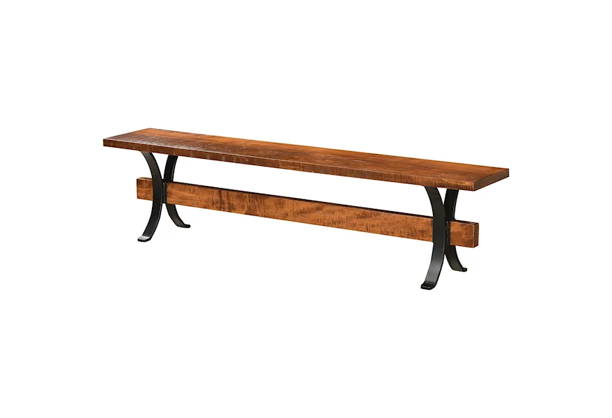 Jericho Customizable Dining Bench by Weaver Woodcraft at Saugerties Furniture Mart