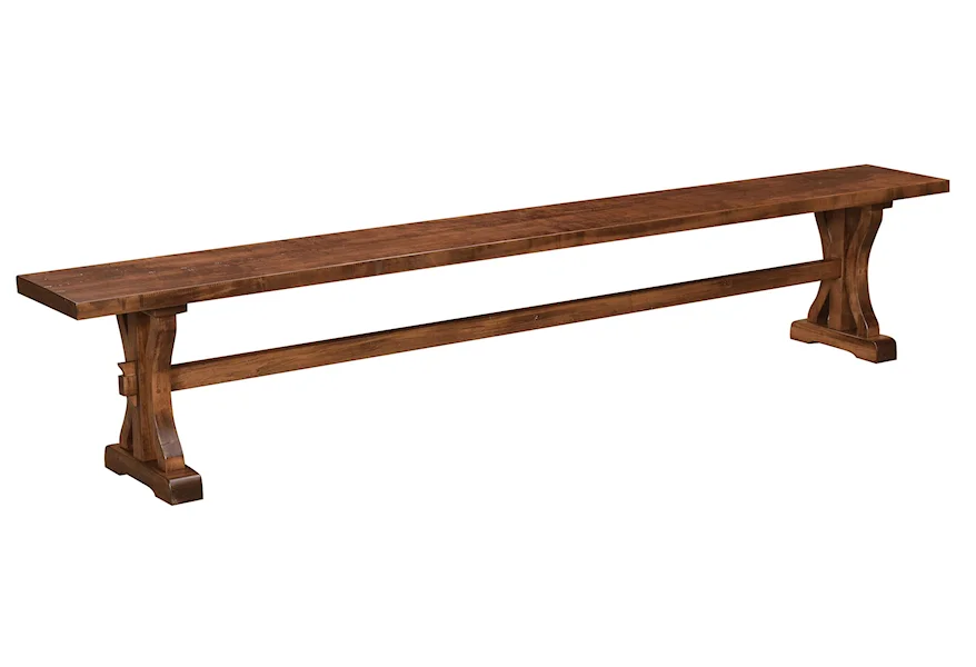 Karlisle Customizable Dining Bench by Weaver Woodcraft at Saugerties Furniture Mart