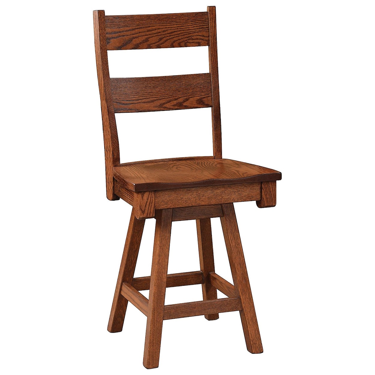 Wengerd Wood Products Amhurst 24" Swivel Stool