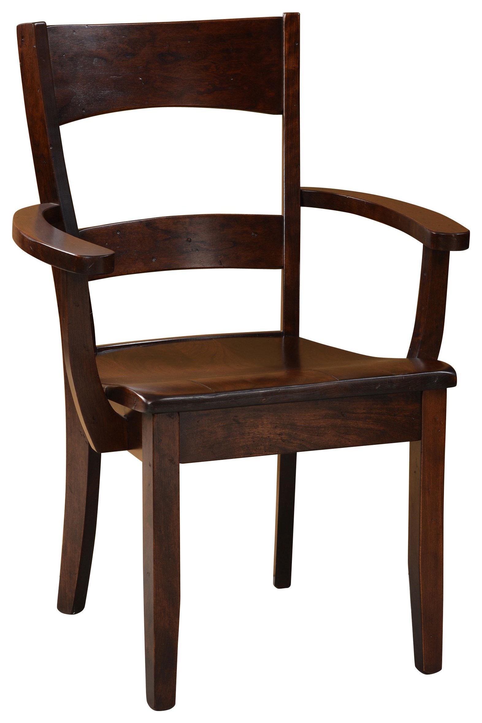 Customizable Solid Wood Dining Arm Chair