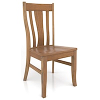 Customizable Solid Wood Dining Side Chair