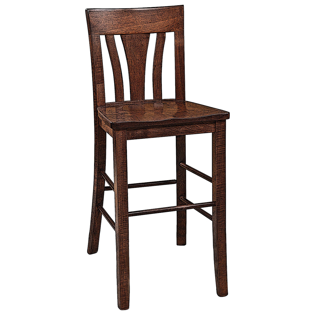 Wengerd Wood Products Mentor 30" Stationary Stool