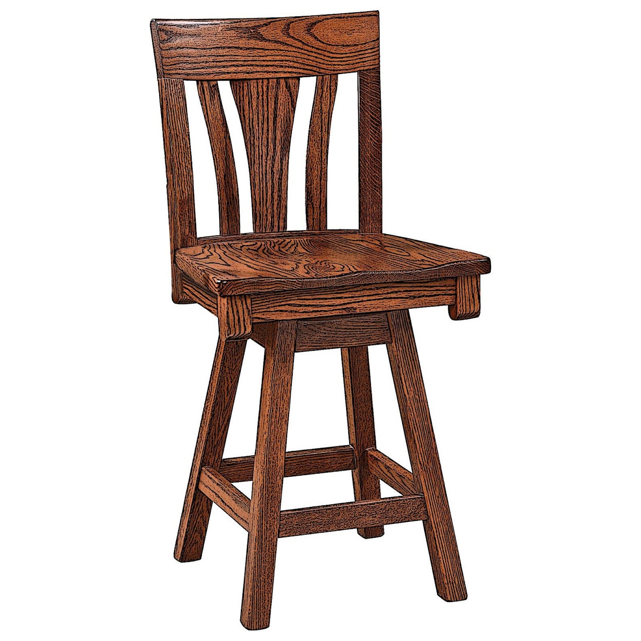 Wengerd Wood Products Mentor 24" Swivel Stool