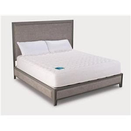 Avery Aged Steel Upholstered Bed