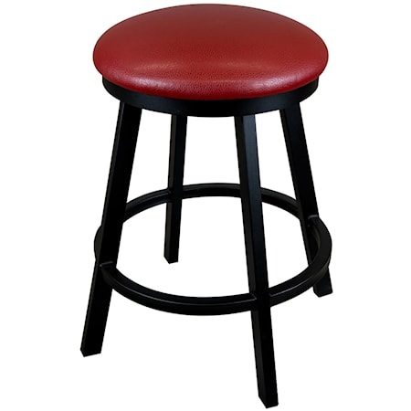 30" Bar Height Backless Swivel Stool