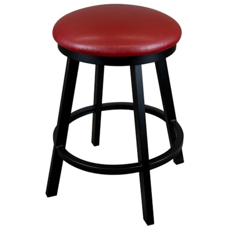 26" Counter Height Backless Swivel Stool