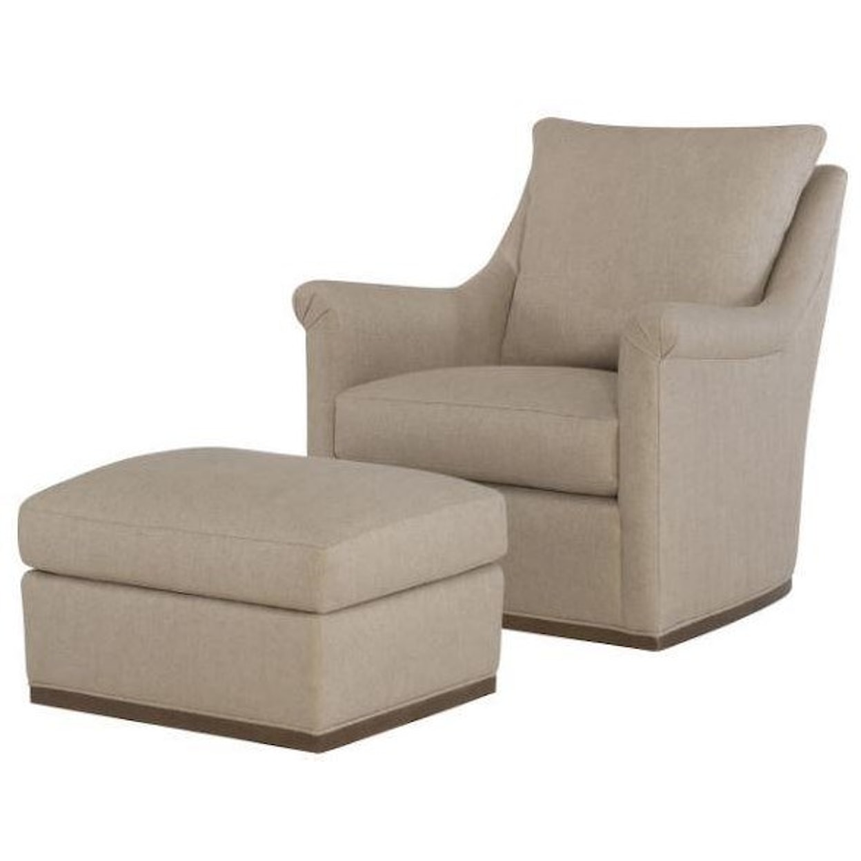 Wesley Hall Accent Chairs and Ottomans Houston Swivel Ottoman