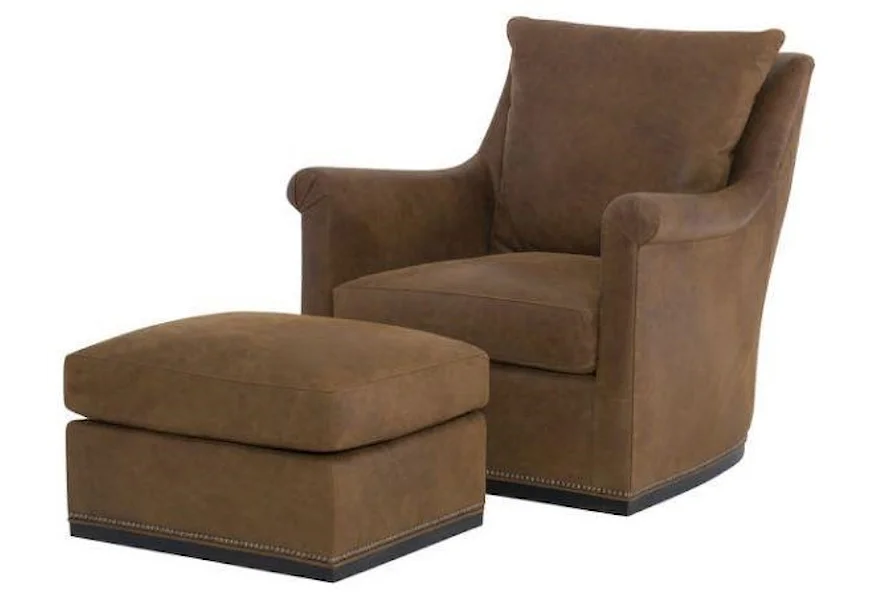 Accent Chairs and Ottomans Houston Swivel Chair by Wesley Hall at Jacksonville Furniture Mart