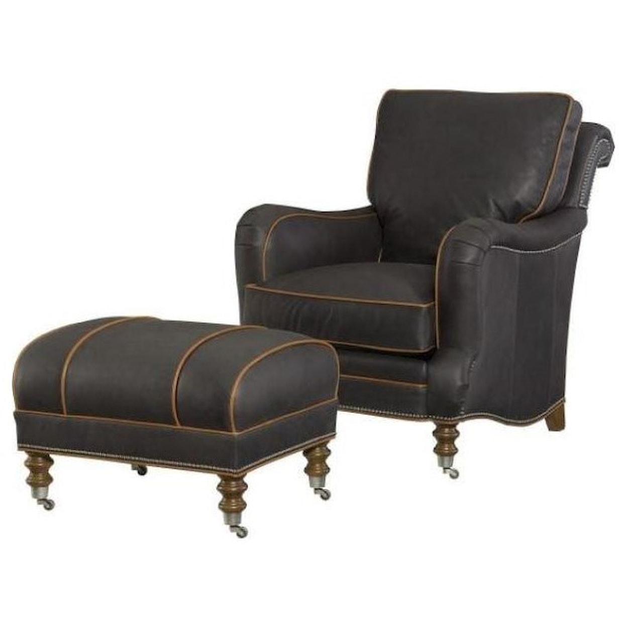 Wesley Hall Accent Chairs and Ottomans Hartwell Ottoman