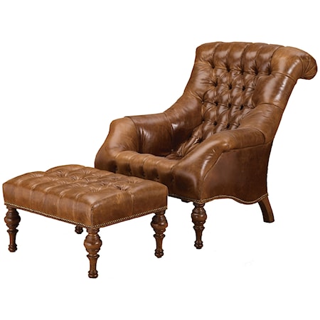 Irving Chair and Ottoman