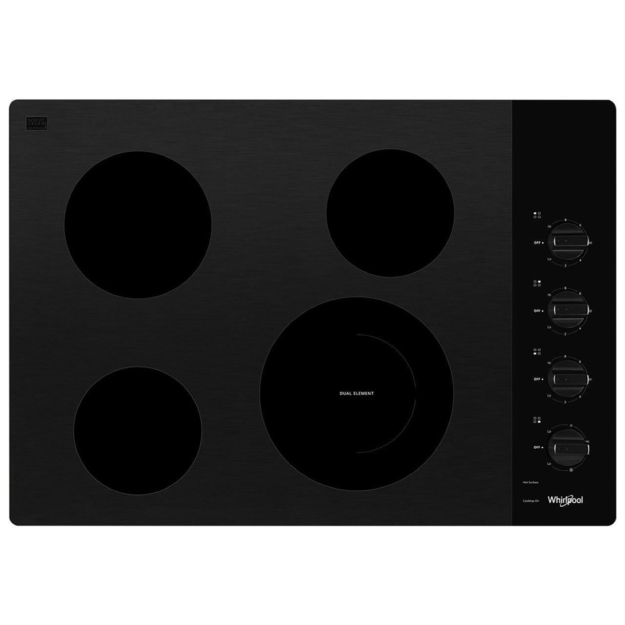 Whirlpool Electric Cooktops 30-inch Electric Ceramic Glass Cooktop