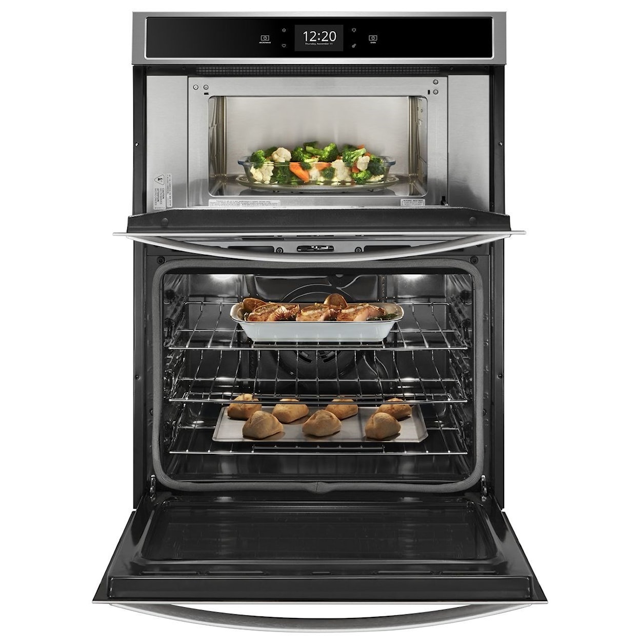 Whirlpool Electric Wall Ovens - Whirlpool 6.4 Cu. Ft. Smart Combination Wall Oven