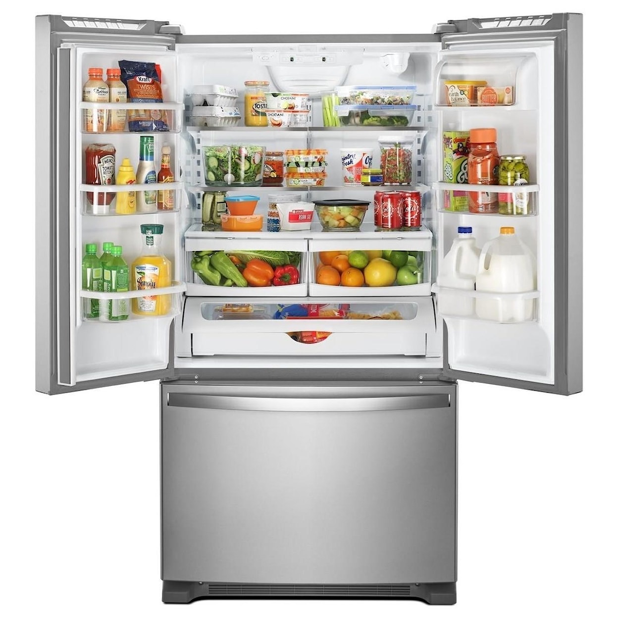 Whirlpool French Door Refrigerators 20 Cu. Ft. Counter Depth French Door Fridge