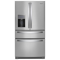 36-inch Wide 4-Door Refrigerator with Exterior Drawer - 26 cu. ft.