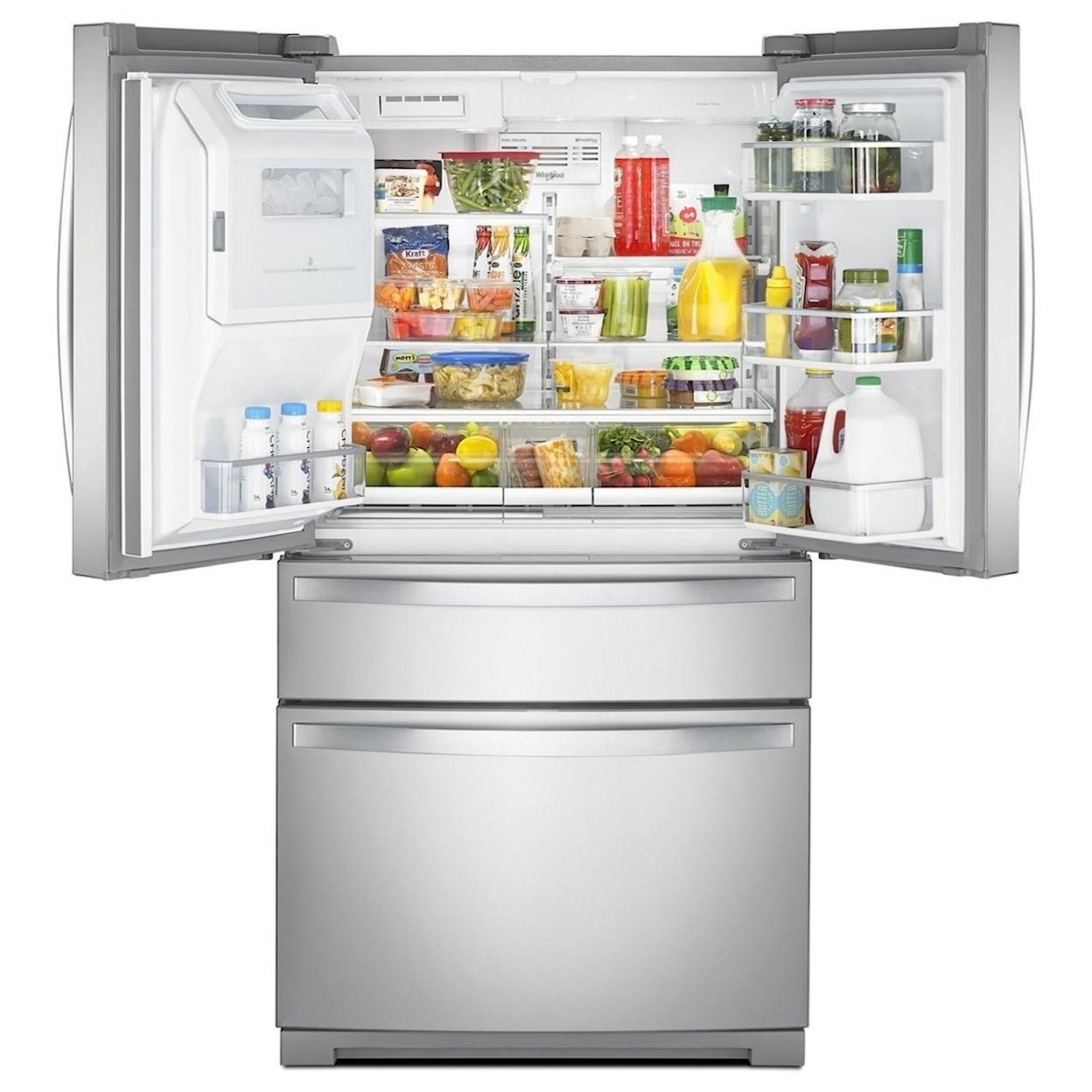 Whirlpool French Door Refrigerators 26 Cu. Ft. 36" Wide 4-Door Refrigerator