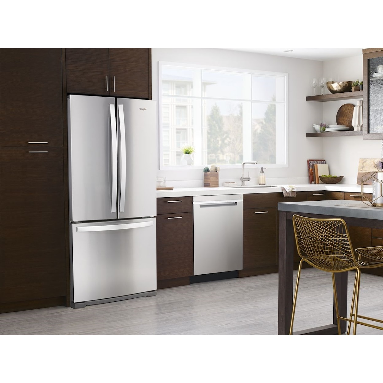 Whirlpool French Door Refrigerators 20 Cu. Ft. Handle French Door Refrigerator