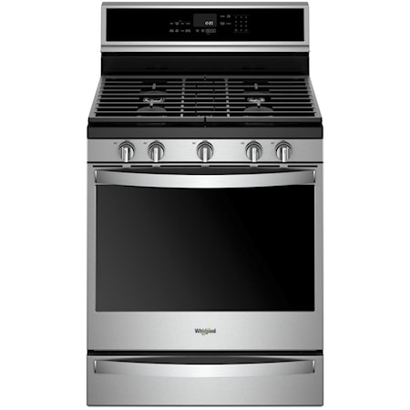 5.8 Cu. Ft. Smart Freestanding Gas Range with EZ-2-Lift™ Grates