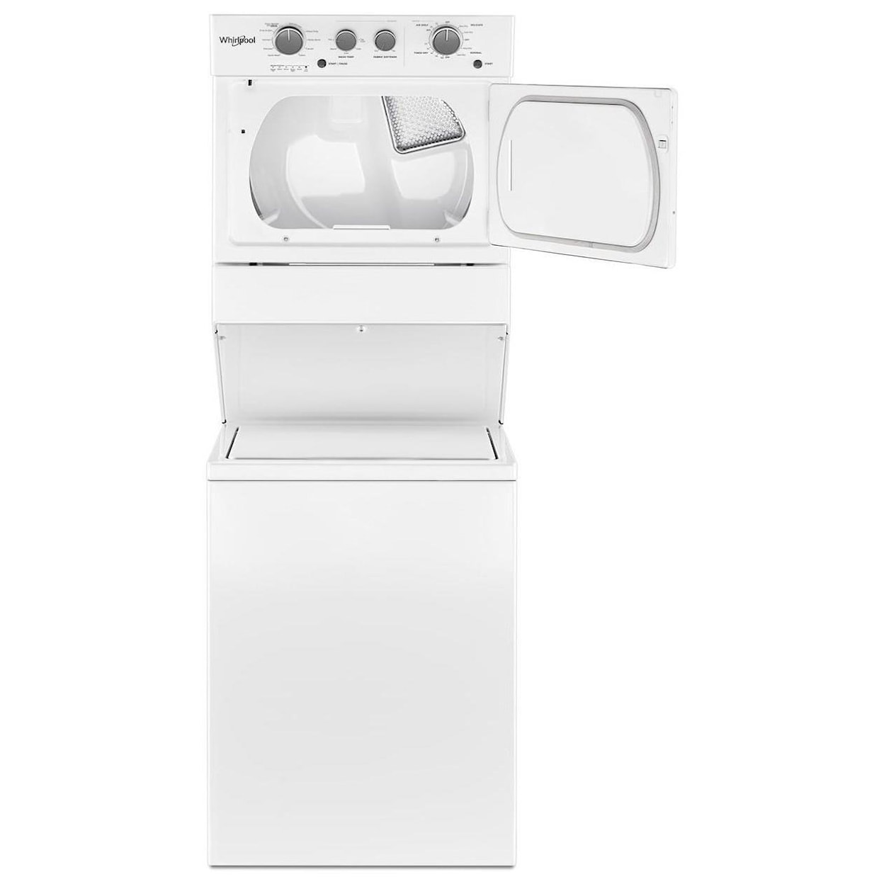 Whirlpool Washer and Dryer Sets 3.5 Cu. Ft. Electric Stacked Laundry Unit