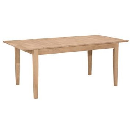 Butterfly Leaf Extension Table w/ Shaker Leg