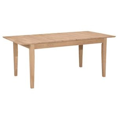 Butterfly Leaf Extension Table w/ Shaker Leg