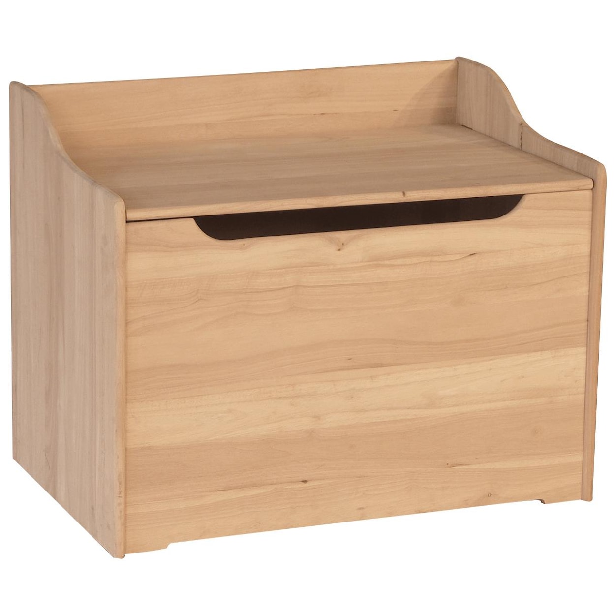 Whitewood Juvenile Kid's Storage Bench/Chest