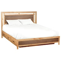 King Panel Storage Bed