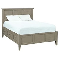 Queen Platform Storage Bed