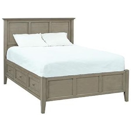 Queen Platform Storage Bed