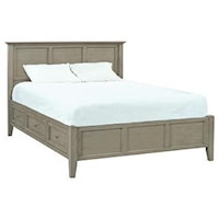 King Platform Storage Bed