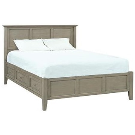 King Platform Storage Bed